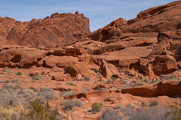 Escena del desierto de roca - foto de stock