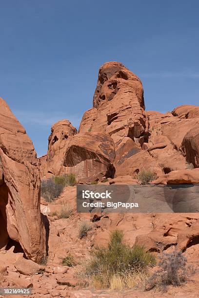 Red Rock Formation Stockfoto und mehr Bilder von Blau - Blau, Fels, Feuer