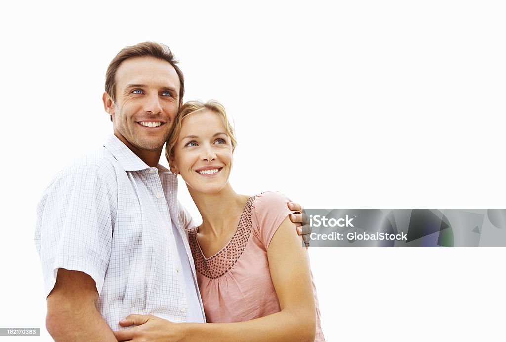 Jovem abraçando sua esposa - Foto de stock de Esposa royalty-free