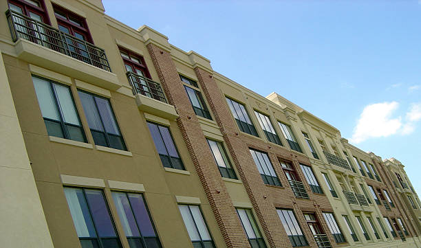 istock Row of Modern Townhomes 182170513