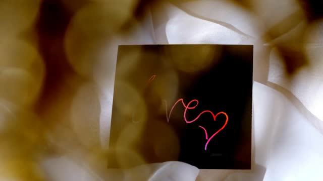 Love, note, Love card and message teenager style, Art scratch paper for message. Youth culture. Glittering flares lights