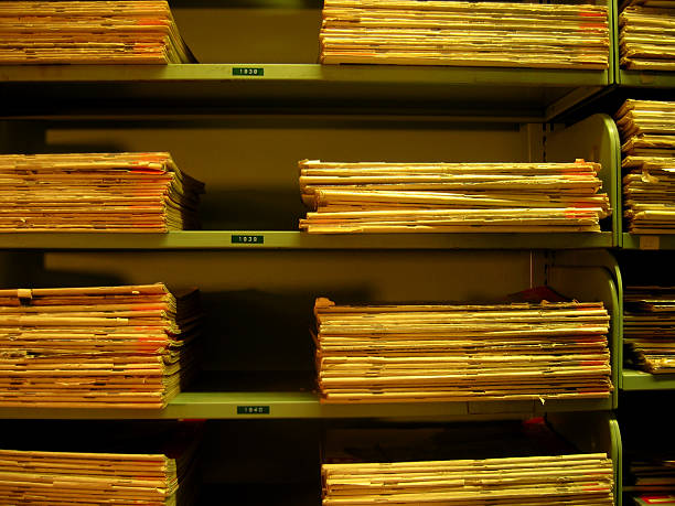 istock Stacks of Ancient Paper 182170993