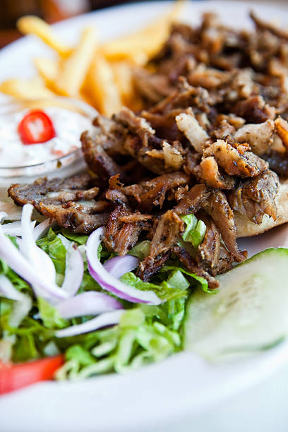 istock Greek gyros with tzatziki 182171249