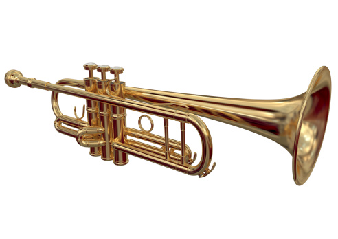 3D render of Trumpet. (no:3)