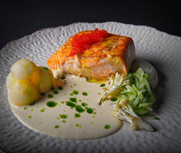 istock Oven baked salmon 1821713703