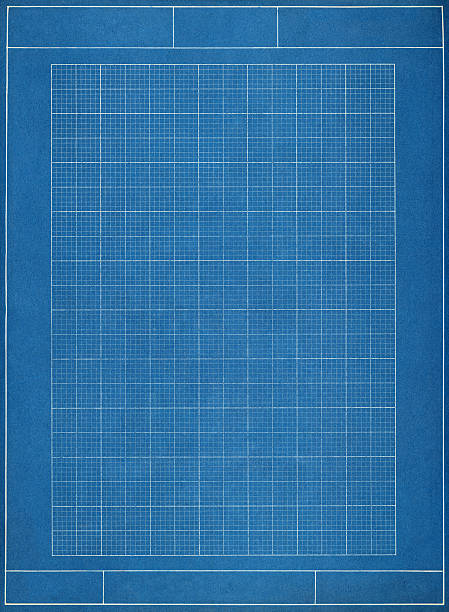 Blueprint grid paper Blueprint grid paper background texture graph paper photos stock pictures, royalty-free photos & images