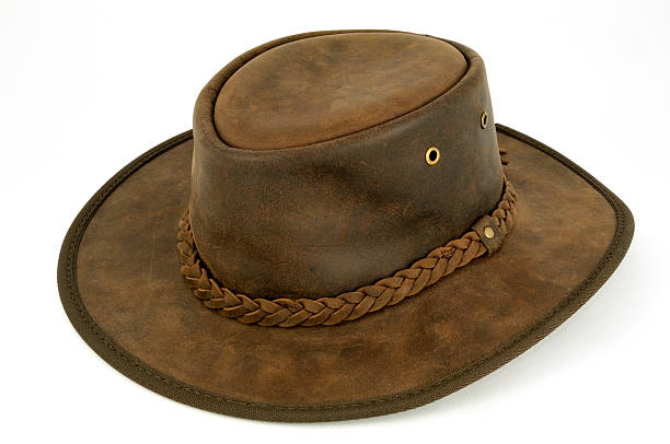 istock Closeup of Australian bush hat isolated on white background 182171801