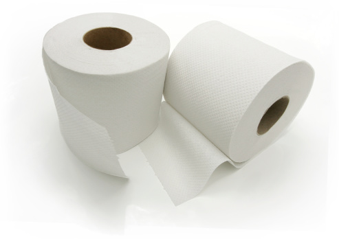 Toilet Rolls ( Isolated on White )Includes clipping path
