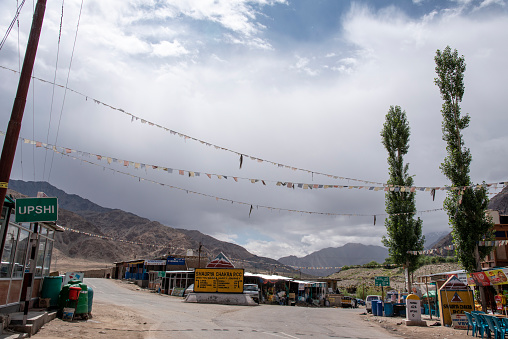 Travel roadtrip Nature Landscape of mountains and mountain road to Nubra valley in Leh, Ladakh India