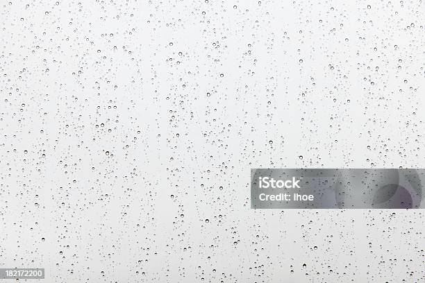 Rain Drops On Glass Stock Photo - Download Image Now - Rain, Condensation, Window
