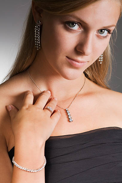istock Fashion Model with Diamond Jewelry 182173386