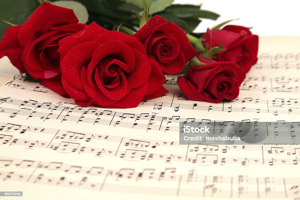 Romance - Foto de stock de Pauta de Música royalty-free