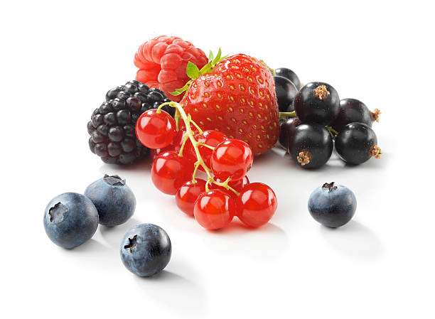 Mixed Berries "The file includes a excellent clipping path, so it's easy to work with these professionally retouched high quality image. Need some more Fruits & Berrys" raspberry photos stock pictures, royalty-free photos & images