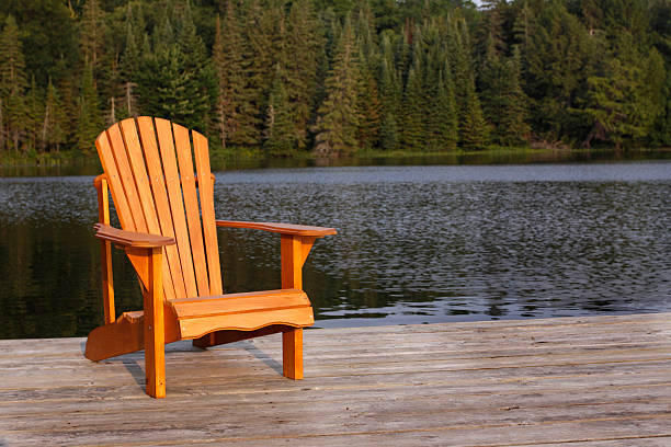 Adirondack Chair stock photo