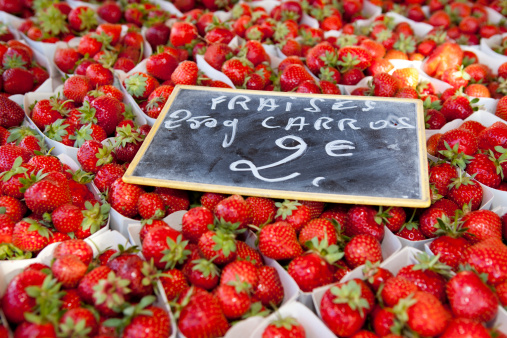 Strawberries at Market in Provence