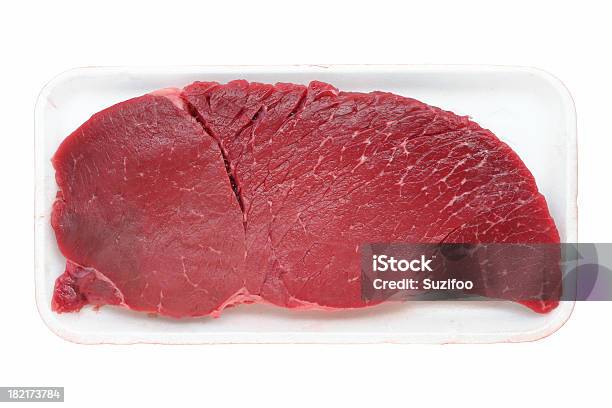 Beef Steak Stock Photo - Download Image Now - Meat, White Background, Textured