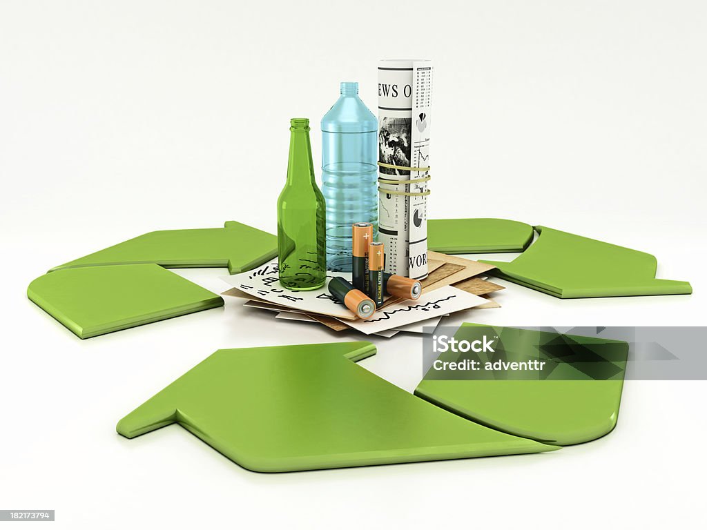 Conceito de Reciclagem - Royalty-free Alterações climáticas Foto de stock