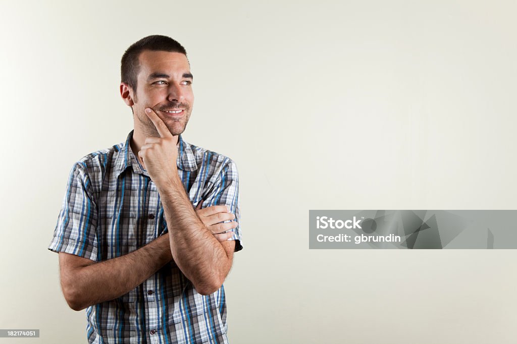 Hombre sonriente común - Foto de stock de Hombres libre de derechos