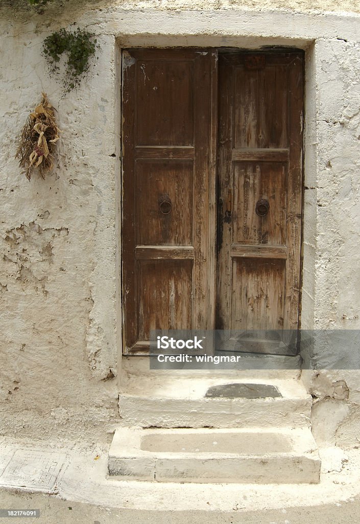 Griego puerta de - Foto de stock de Abandonado libre de derechos