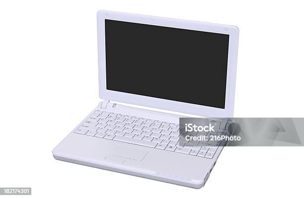 Weiße Laptop Links Mit Clipping Path Stockfoto und mehr Bilder von Aussuchen - Aussuchen, Büro, Computer