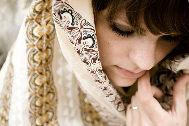istock Woman Wearing Head Covering 182174363