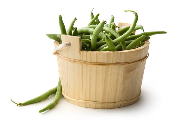 verdure: fagiolino - green bean bean green bucket foto e immagini stock