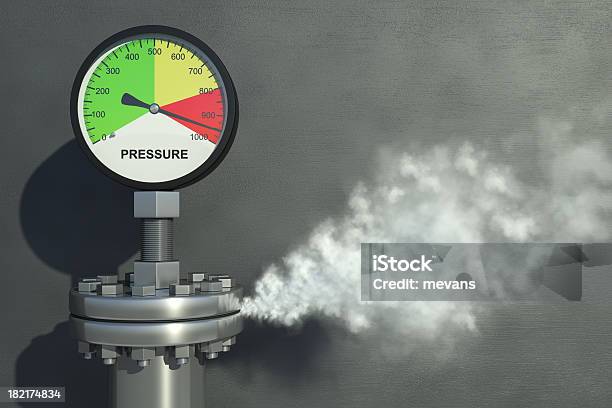 Pressure Gauge Stock Photo - Download Image Now - Emotional Stress, Physical Pressure, Pressure Gauge