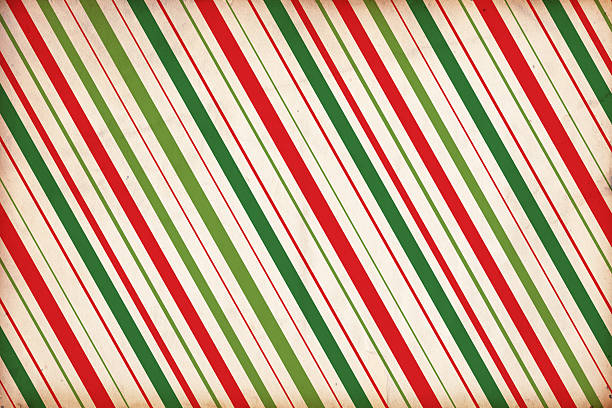 クリスマスの包装紙の背景 - wrapping paper striped paper christmas ストックフォトと画像