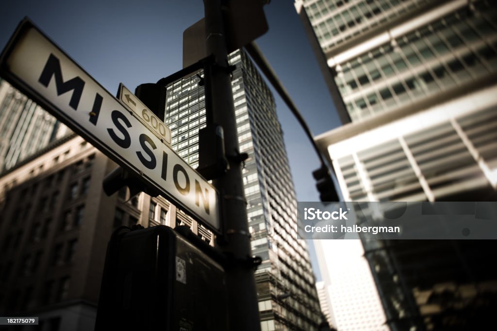 Misión Street señal, San Francisco - Foto de stock de Mission St. libre de derechos