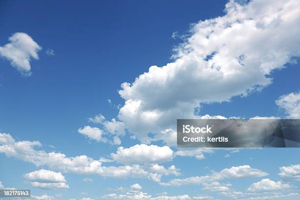 Photo Of Some White Whispy Clouds And Blue Sky Cloudscape Stock Photo - Download Image Now