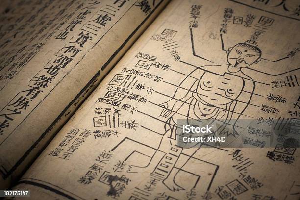 Chinese Traditional Medicine Ancient Book Stock Photo - Download Image Now - Chinese Herbal Medicine, Acupuncture, Chinese Culture