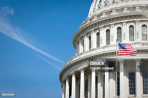 미국입니까 카피톨 미국 국회의사당에 대한 스톡 사진 및 기타 이미지 - 미국 국회의사당, 기, 앞에서