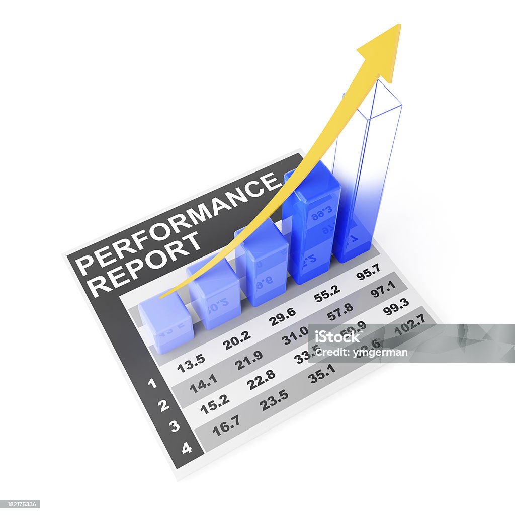 3d render for concept of target performance 3d render for concept of target performanceClick Analyzing Stock Photo