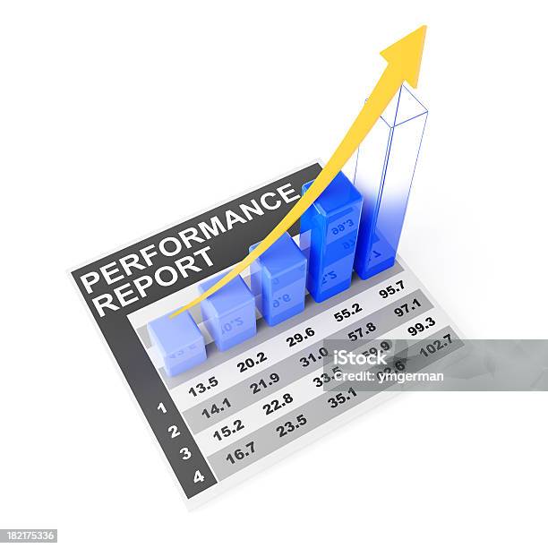 3d Render For Concept Of Target Performance Stock Photo - Download Image Now - Analyzing, Arrow Symbol, Aspirations