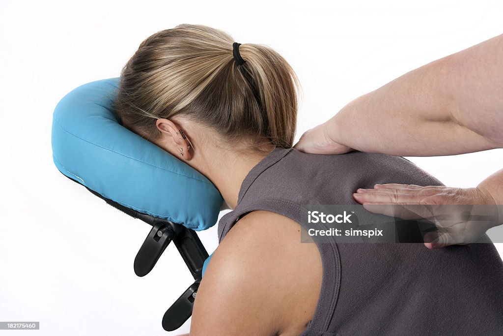 Massagem Encaixado - Royalty-free Massajar Foto de stock