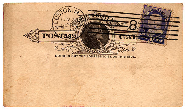 istock Postcard from Boston, Massachusetts, to England, 1889 182175665