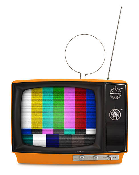 retro televisor - tv signal fotografías e imágenes de stock