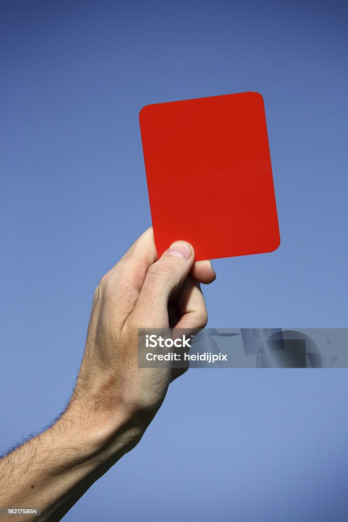 Red Card Stock Photo - Download Image Now - Red Card, Referee, Soccer -  iStock