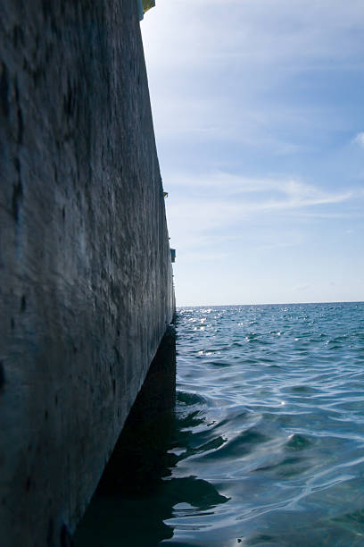 side of a dock stock photo