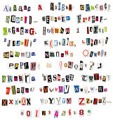 istock Ransom Note Magazine and Newspaper Cutouts 182175946