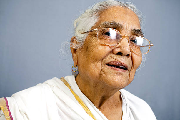 istock Cheerful Indian Senior Woman 182175954