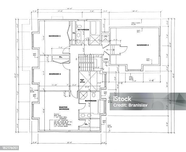 Vetores de Desenhos Arquitetônicos 47 e mais imagens de Aprimoramento - Aprimoramento, Arquitetura, Casa