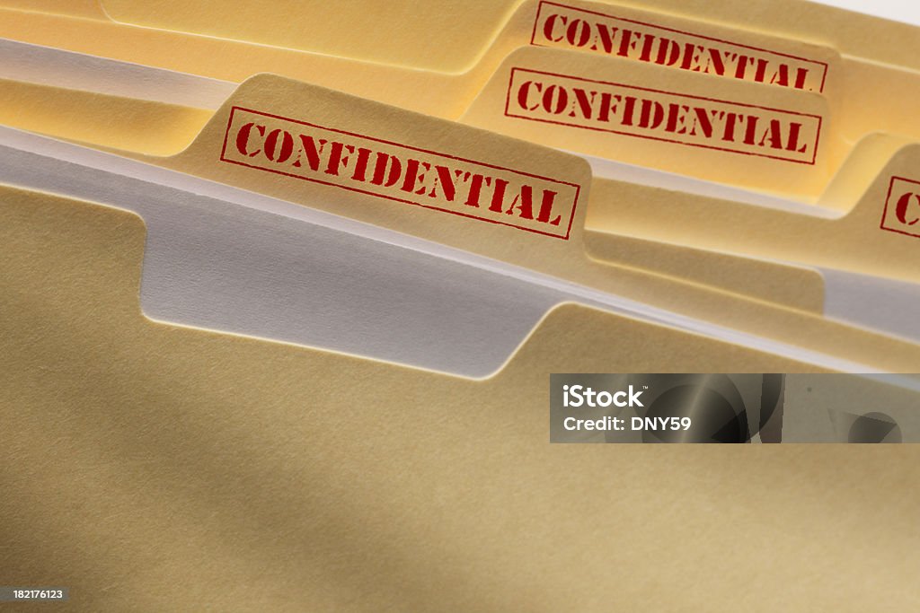 Confidencial de archivos - Foto de stock de Secreto libre de derechos