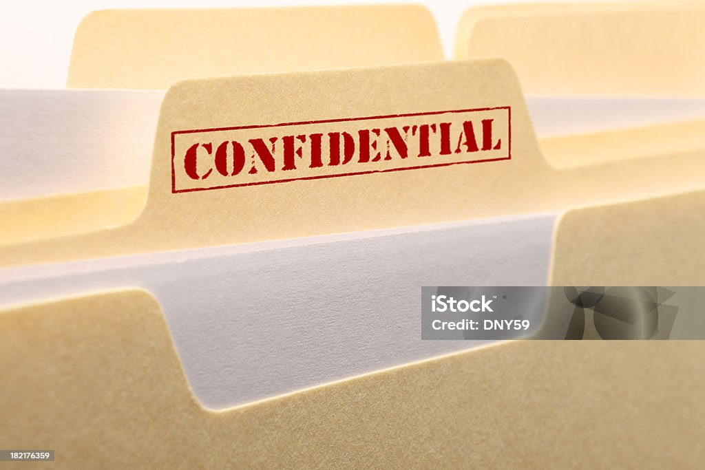 File confidenziale - Foto stock royalty-free di Privacy