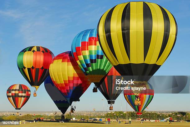 Big Yellow Stock Photo - Download Image Now - Hot Air Balloon, Santa Fe - New Mexico, Albuquerque - New Mexico