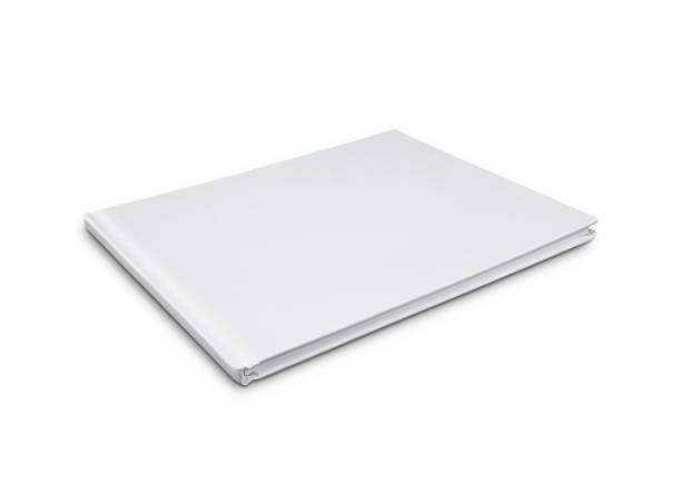 istock A blank, white hardcover book on a white background 182176398