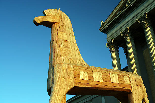 Trojan horse stock photo
