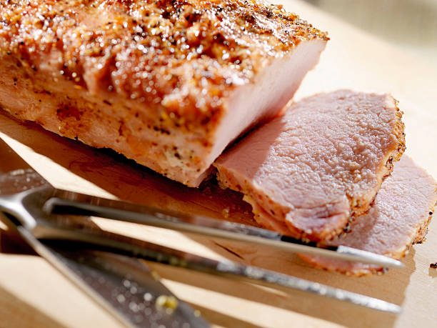 istock Sliced Pork Loin Roast 182176673