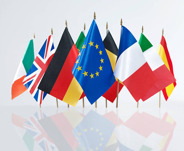 istock Euro Zone International Flags 182176966