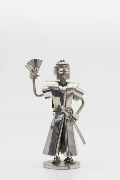 istock Metal figure of a samurai 1821770162